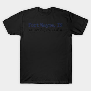 Fort Wayne, IN coordinates T-Shirt